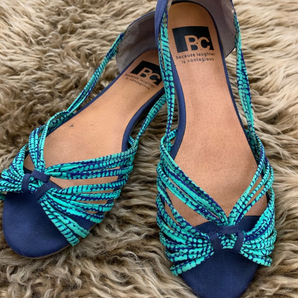 BC Footwear Women’s Sharp As A Tack Blue Sandal